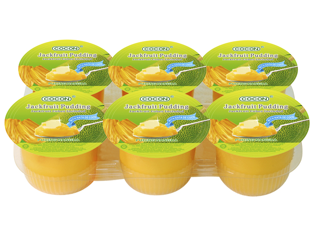 Jackfruitpudding Nata de Coco & Würfel