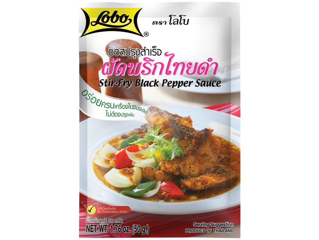 Schwarze Pfeffer Woksauce