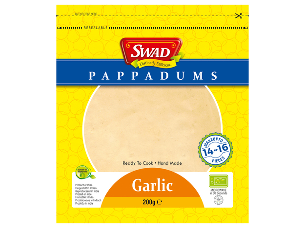 Knoblauch Papadams