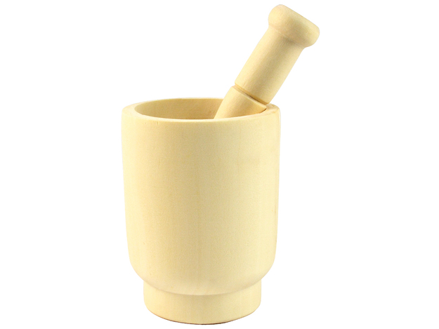 Mörser & Stößel aus Holz 6,5 cm