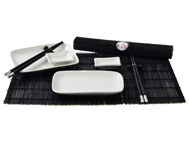 Sushi Tischgeschirrset (Schwarz)
