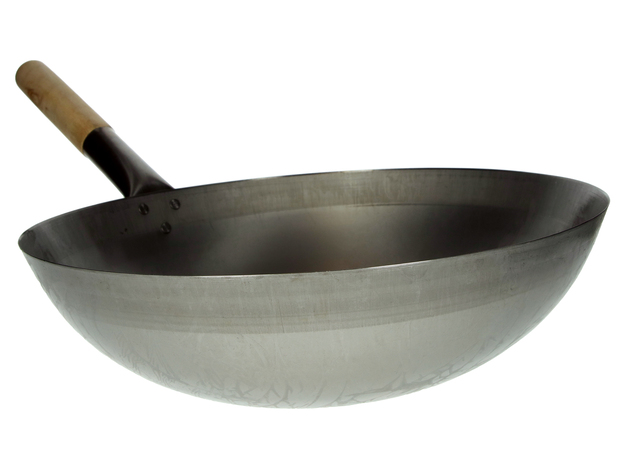 Wok mit Holzgriff (38 cm)