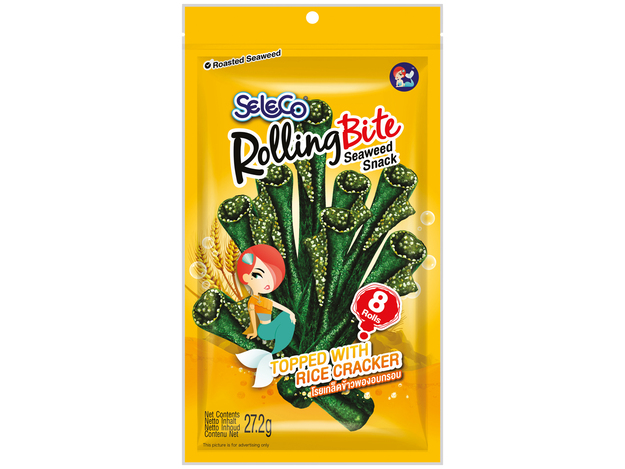 Seetangsnackrolle mit Reis
