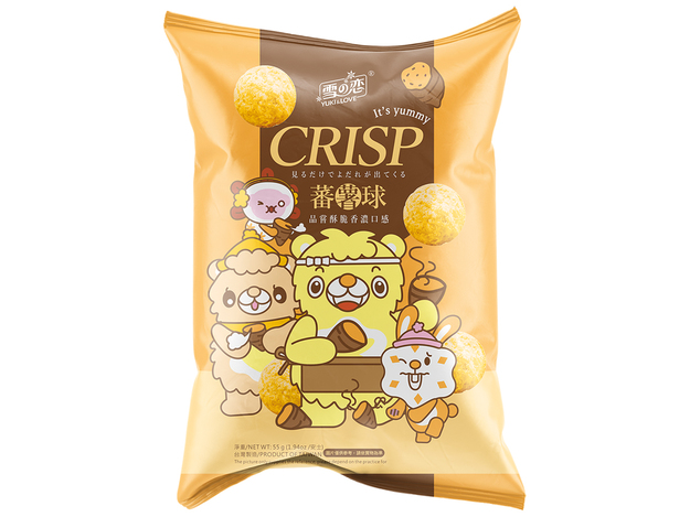 Yuki & Love Mais-Crackers Süßkartoffel 12 x 55 g