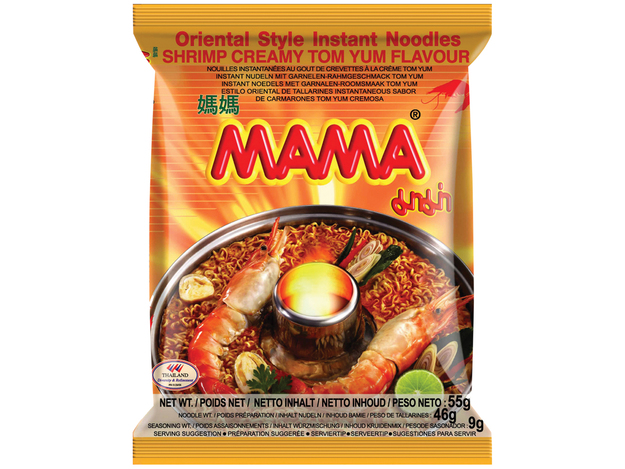 Instant Nudeln Garnelen-Rahm Tom Yum