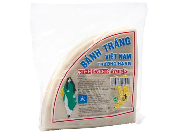 Vietnamesisches Reispapier 3-Eckig 16 cm