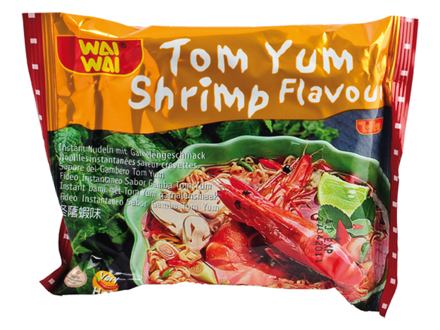 Instant Nudeln Tom Yum Garnelen