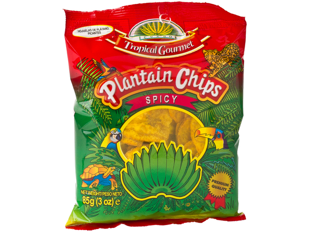 Würzige Bananenchips (Plantain)