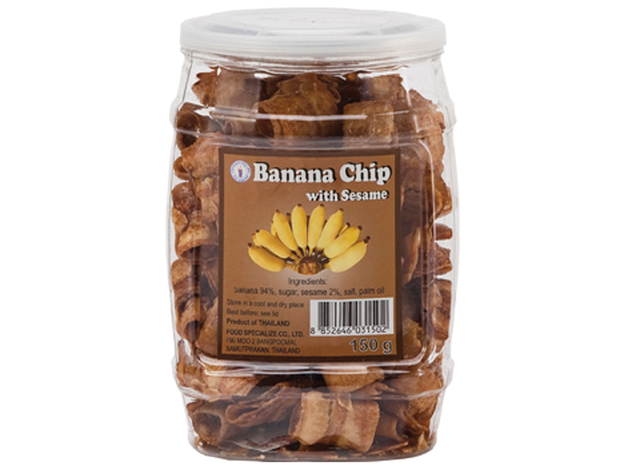 Bananenchips mit Sesam