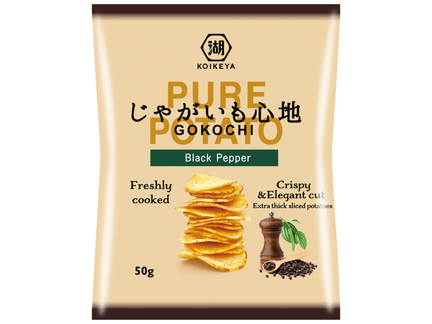Snacks Chips schwarzer Pfeffer
