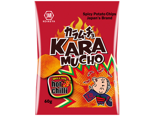 Kartoffelchips Geriffelt Karamucho Chili
