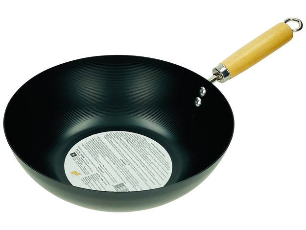Wok mit Holzgriff (28 cm)