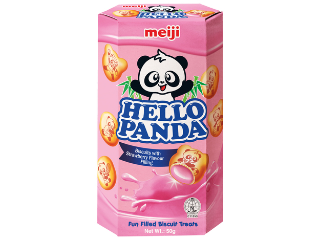Hello Panda Kekse Erdbeerfüllung