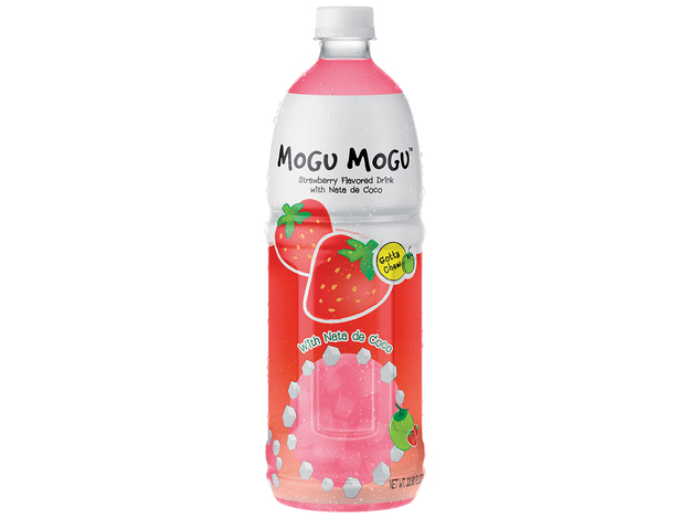 Erdbeergetränk mit Nata de Coco