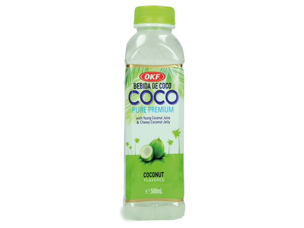 Kokosgetränk mit Kokosgelee
