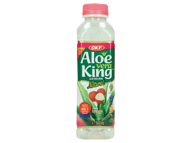 Aloe Veragetränk mit Litschis