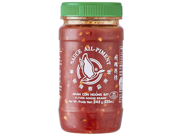 Chilipaste Oelek mit Knoblauch