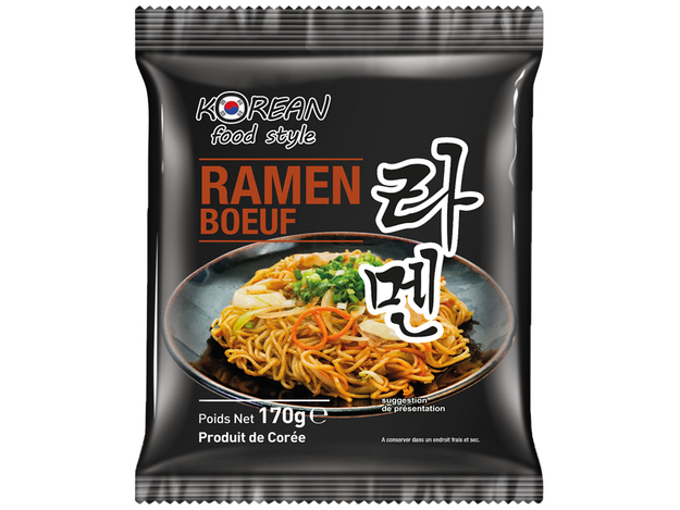 Korean Food Style vorgekochte Ramen Rindfleisch 12 x 170 g