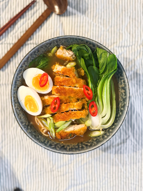 Miso Ramen mit Huhn