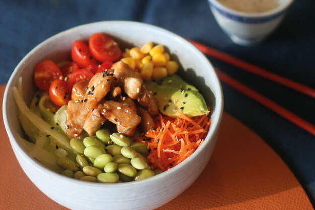 Pokebowl-Teriyaki-Hühnchen