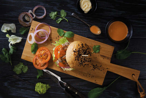 Hamburger nach asiatischer Art