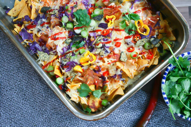 Asiatische Nachos